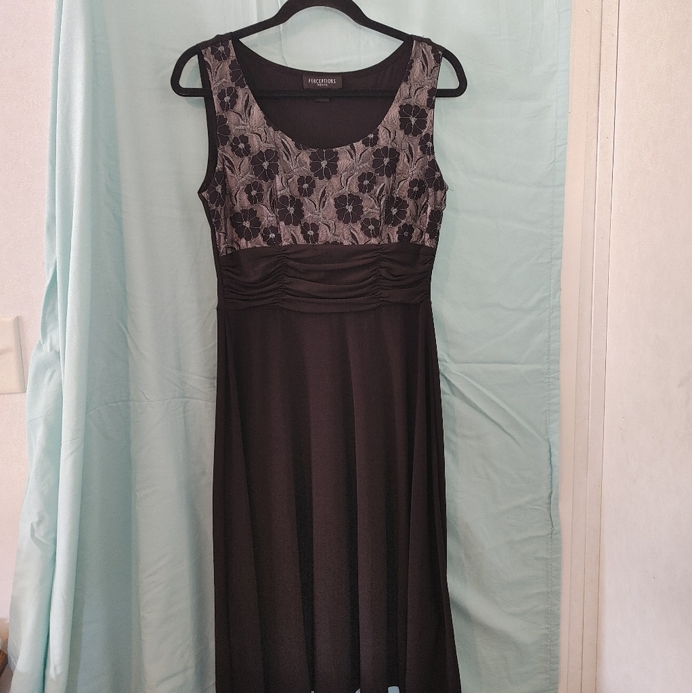 Classy floral cocktail dress